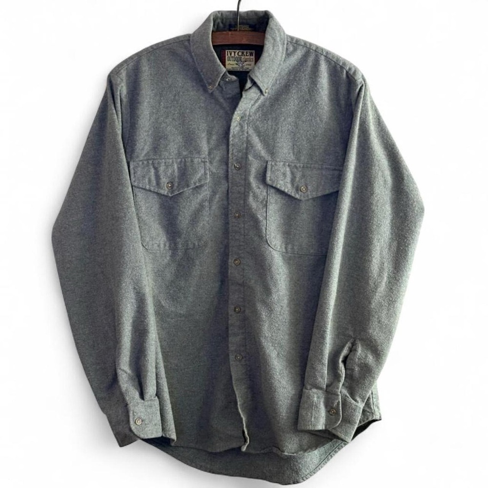 90’s Vintage Ivy Crew Outdoors Classic 100% Cotton Button Up Men’s Medium